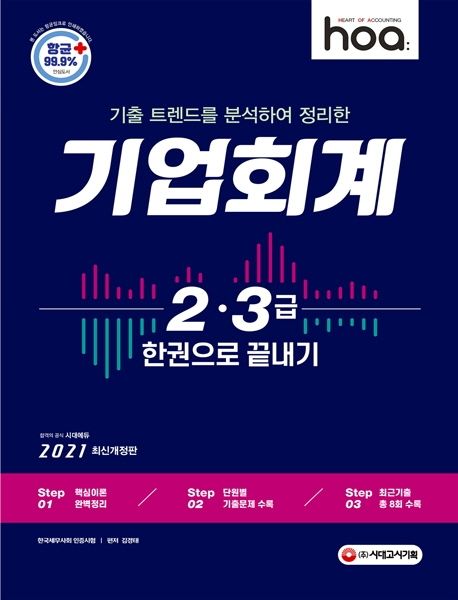 기업회계 2급, 3급 한권으로 끝내기(2021) - 김경태 지음